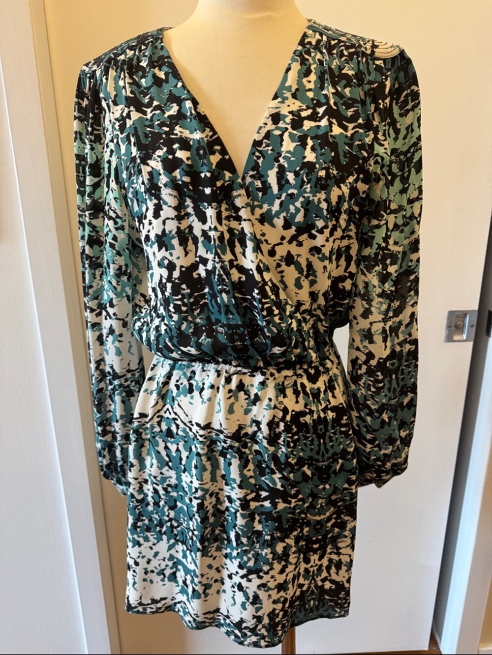 Parker Silk Print Wrap-Front Dress - Women